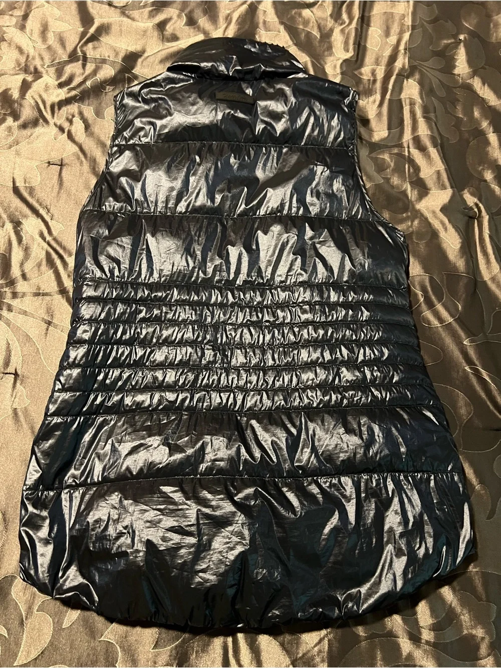 Calvin Klein Performance Black Down Feathers Quilted Vest Women’s Medium